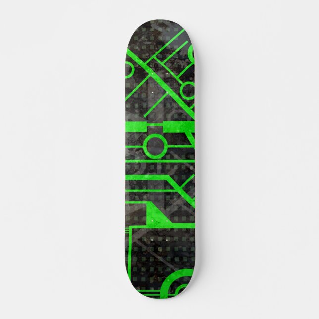 Grüner Kreis Skateboard (Vorne)
