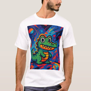 Grüner Krokodil-T - Shirt