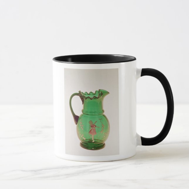 Grüner Krug Marys Gregory mit abgefeuertem Email Tasse (Rechts)
