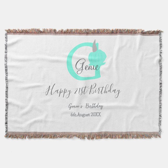 Grüner Kürbis Herbst 21. graue Pastellgraue Decke (Vorderseite)