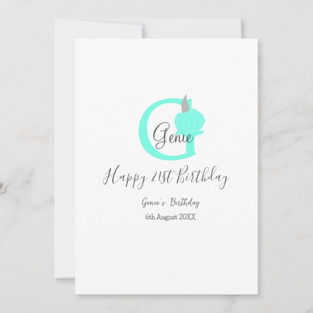 Grüner Kürbis Herbst 21. graue Pastellgraue Einladung (Vorderseite)