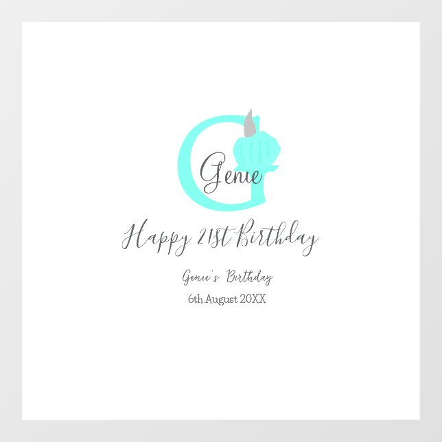 Grüner Kürbis Herbst 21. graue Pastellgraue Fensteraufkleber (Blatt)