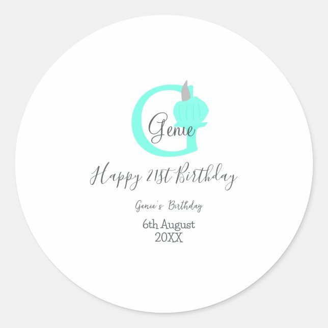 Grüner Kürbis Herbst 21. graue Pastellgraue Runder Aufkleber (Vorderseite)