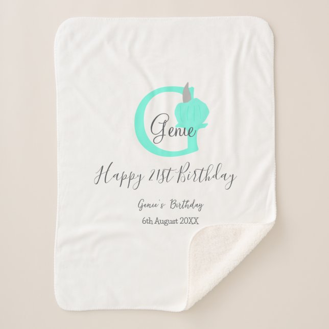 Grüner Kürbis Herbst 21. graue Pastellgraue Sherpadecke (Vorderseite)