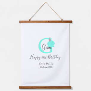 Grüner Kürbis Herbst 21. graue Pastellgraue Wandteppich Mit Holzrahmen