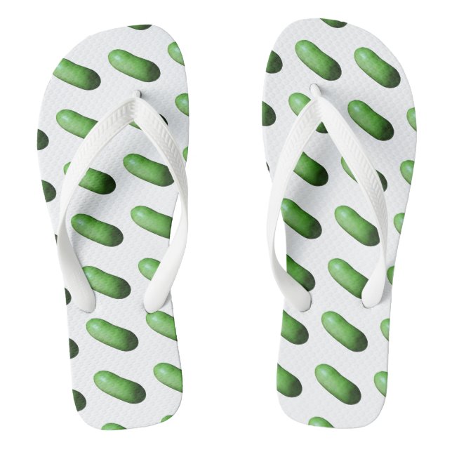 Grüner Kürbis (Wintermelone) Flip Flops (Fußbett)