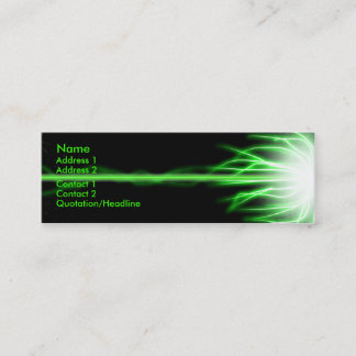 Grüner Laser Mini Visitenkarte
