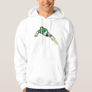 Grüner Laternen-Energie-Strahl Hoodie