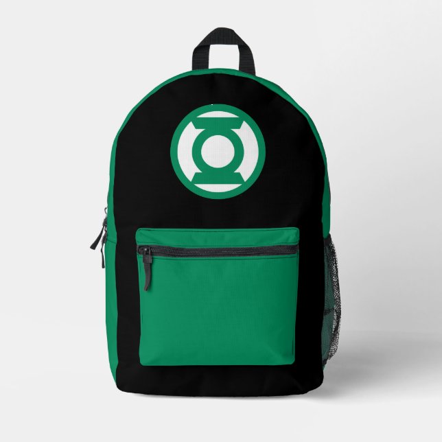 Grüner Laternen Logo 13 Bedruckter Rucksack (Vorderseite)