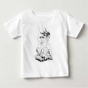 Grüner Laternen-und Stern-Saphir Baby T-shirt