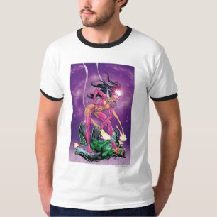 Grüner Laternen-und Stern-Saphir - Farbe T-Shirt