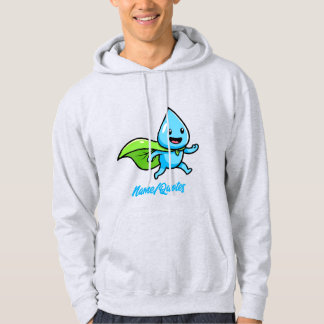 Grüner Lebensstil Wasser-Tropfen-Charakter Hoodie