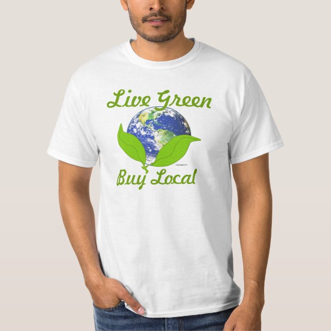 Grüner lebhaftT - Shirt (Vorderseite)