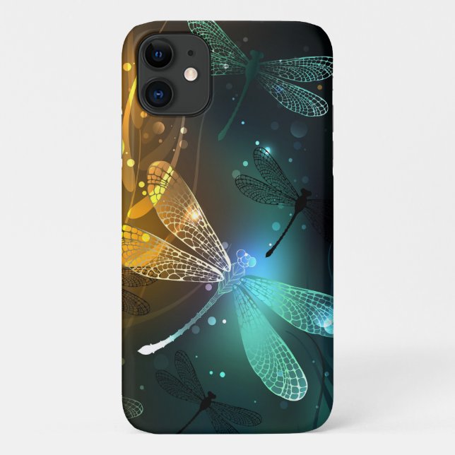 Grüner Libellenflug Case-Mate iPhone Hülle (Rückseite)