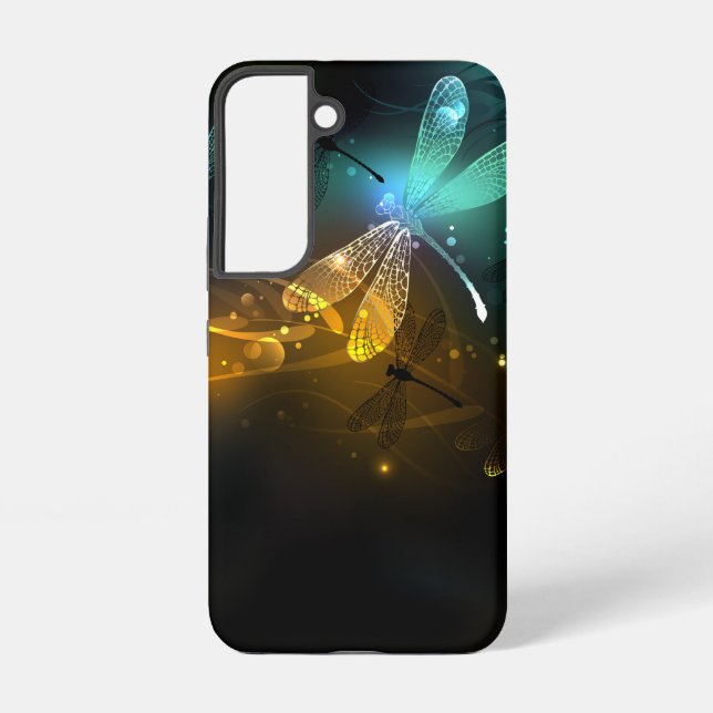 Grüner Libellenflug Samsung Galaxy Hülle (Rückseite)