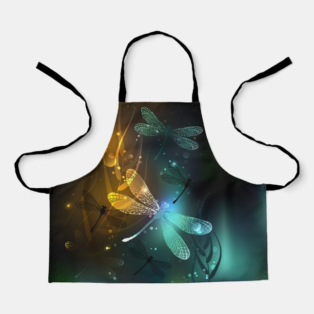 Grüner Libellenflug Schürze (Vorderseite)