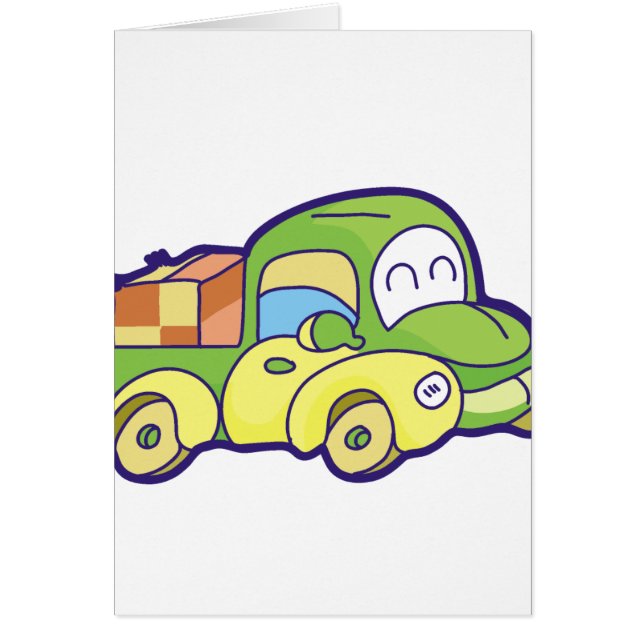 Grüner Lieferwagen-LKW (Vorne)