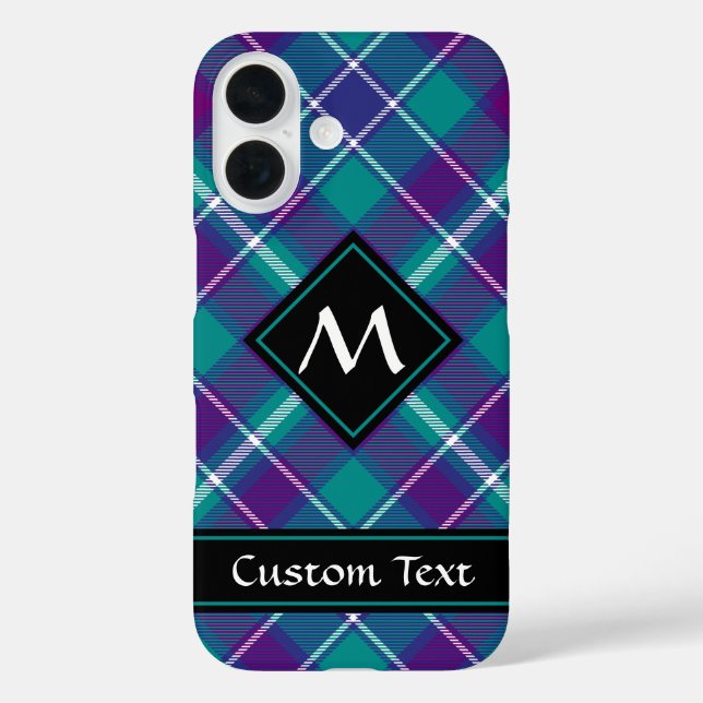 Grüner, Lila und blauer Tartan Case-Mate iPhone Hülle (Rückseite)