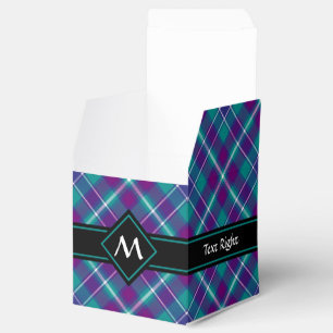 Grüner, Lila und blauer Tartan Geschenkschachtel