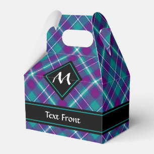 Grüner, Lila und blauer Tartan Geschenkschachtel
