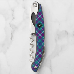 Grüner, Lila und blauer Tartan Kellnermesser