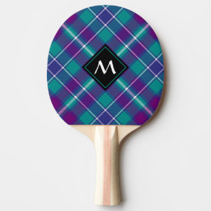 Grüner, Lila und blauer Tartan Tischtennis Schläger