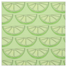 Grüner Limoner Slice Wedge Zitrusfrüchte Grove Stoff