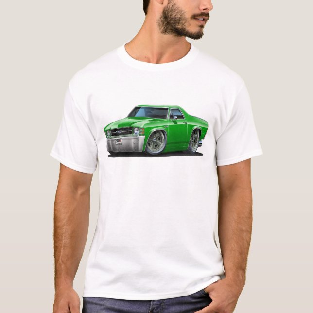Grüner LKW 1971-72 EL Camino T-Shirt (Vorderseite)