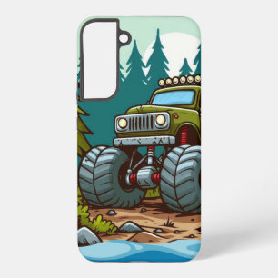 Grüner LKW im Wald Samsung Galaxy Hülle