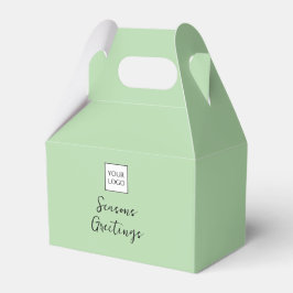 Grüner Logo-Text Werbeverpackung für Unternehmen Geschenkschachtel
