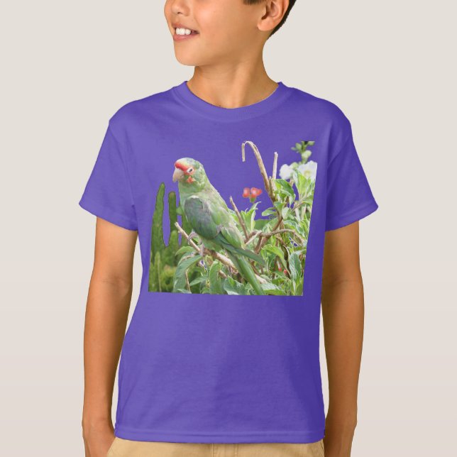 Grüner Lorikeet Bio Vogel-T - Shirt (Vorderseite)