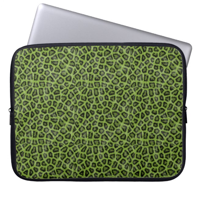 Grüner Löwe-Druck Laptopschutzhülle (Vorderseite)