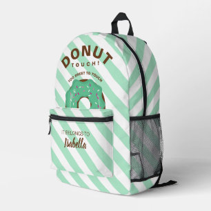 Grüner Lustiger Donut-Rucksack Bedruckter Rucksack