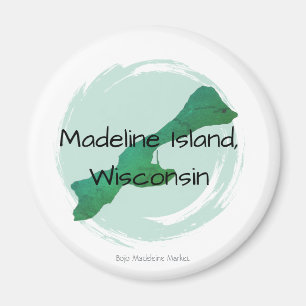 Grüner Madeline-Rundmagnet  Magnet