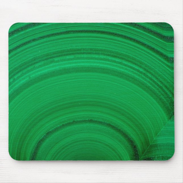 Grüner Malachit Nahaufnahme Mousepad (Vorne)