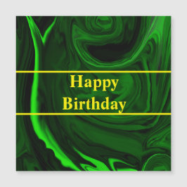 Grüner Malachitstein, personalisiert Magnetkarte