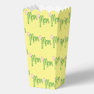Grüner Mama-Text auf Gelb Geschenkschachtel