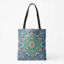 "Grüner Mandala" v2 Tasche/Schulter-Tasche: wählen