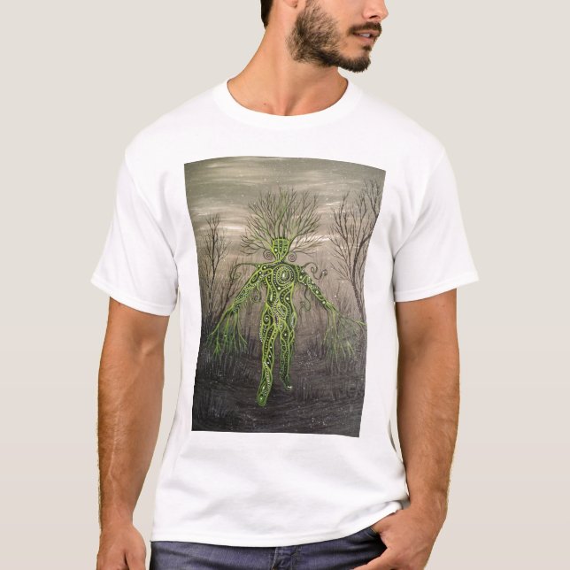 Grüner Mann-T-Shirt T-Shirt (Vorderseite)