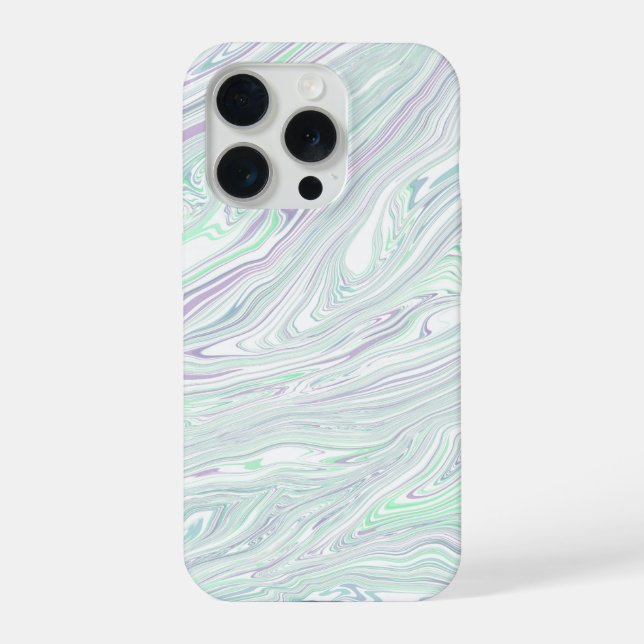 Grüner Marmor Fusion Handyhülle iPhone Hülle (Rückseite)