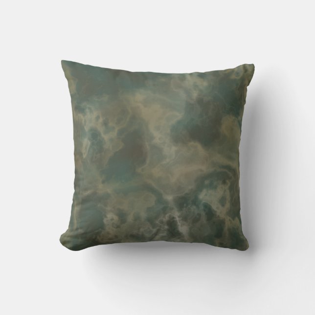 grüner Marmor Kissen (Vorderseite)