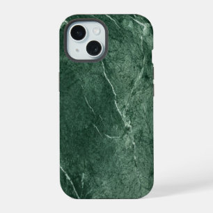 Grüner Marmortextur iPhone 15 Hülle