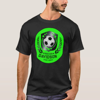 Grüner maßgeschneiderter Fußball | Personalisierte T-Shirt