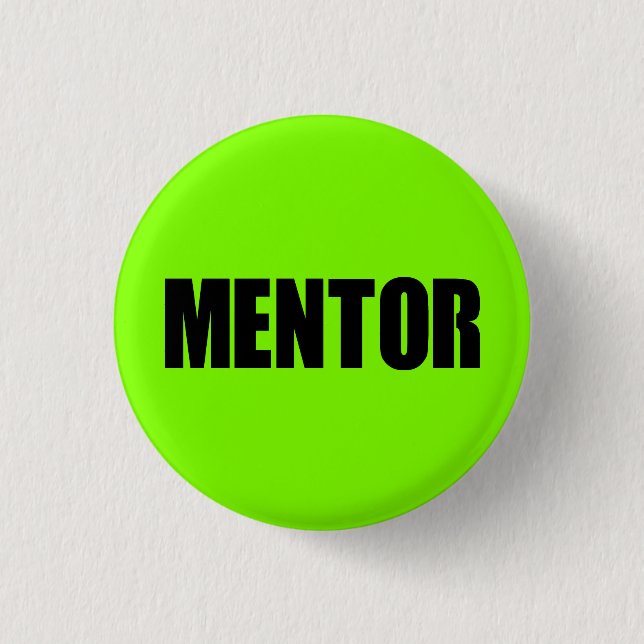 Grüner Mentor Button (Vorderseite)
