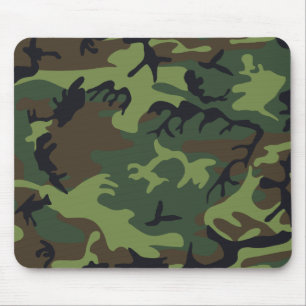 Grüner Militär Tarnanzug Wald Mousepad