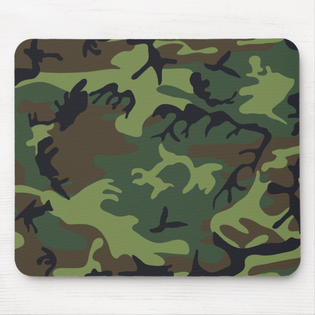 Grüner Militär Tarnanzug Wald Mousepad (Vorne)