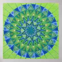 Grüner Mond Mandala