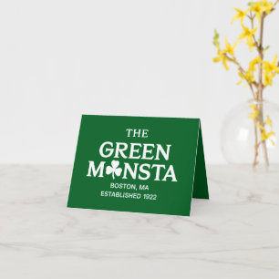Grüner Monsta Boston Green Monstah Baseball-Gesche Karte