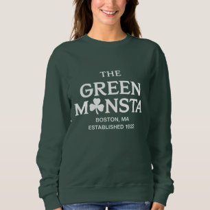 Grüner Monsta Boston Green Monstah Baseball-Gesche Sweatshirt