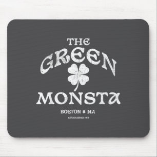 Grüner Monsta Lustiges Boston M New England Srts G Mousepad